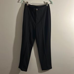 Womens black flowy trouser pants